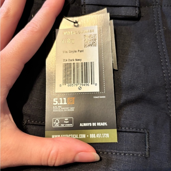 3 PAIRS! 5.11 Tactical Stryke Dark Navy Pants - Picture 6 of 7